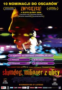 Plakat Filmu Slumdog. Milioner z ulicy (2008)